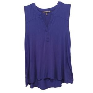 CABLE & GAUGE Blue Tank Top Women's Size SMALL